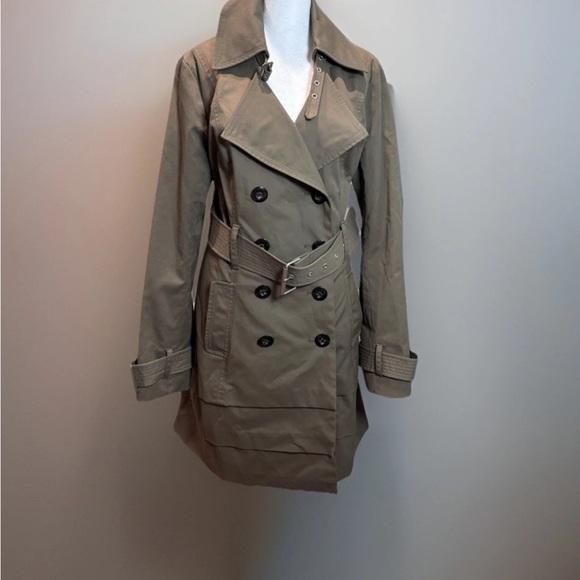 blanc noir Jackets & Blazers - Blanc Noir Classic Khaki Trench Coat